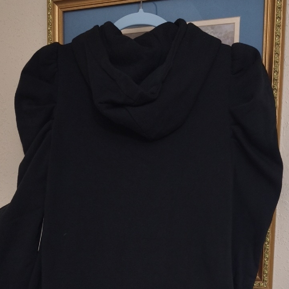 Express Black Long Sleeve Sweater Dress Balloon Sleeve Contemporary Y2k - Picture 9 of 12